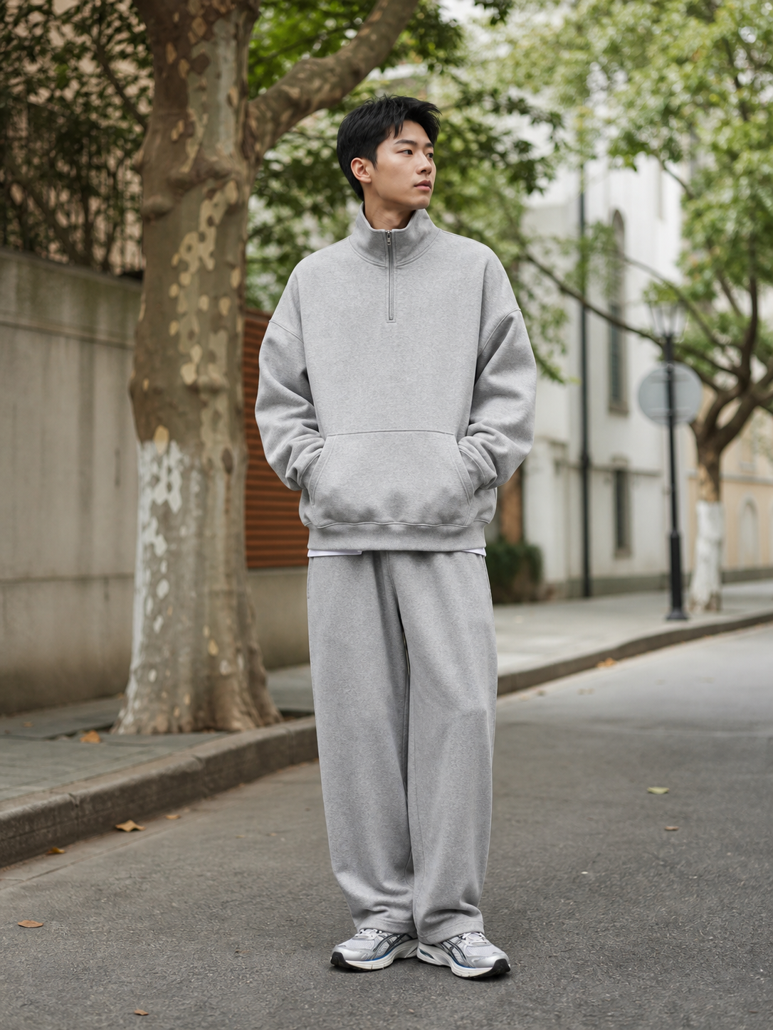 消费者穿着服装的生活方式画面